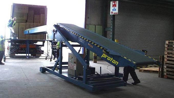 Container Conveyor Belt System