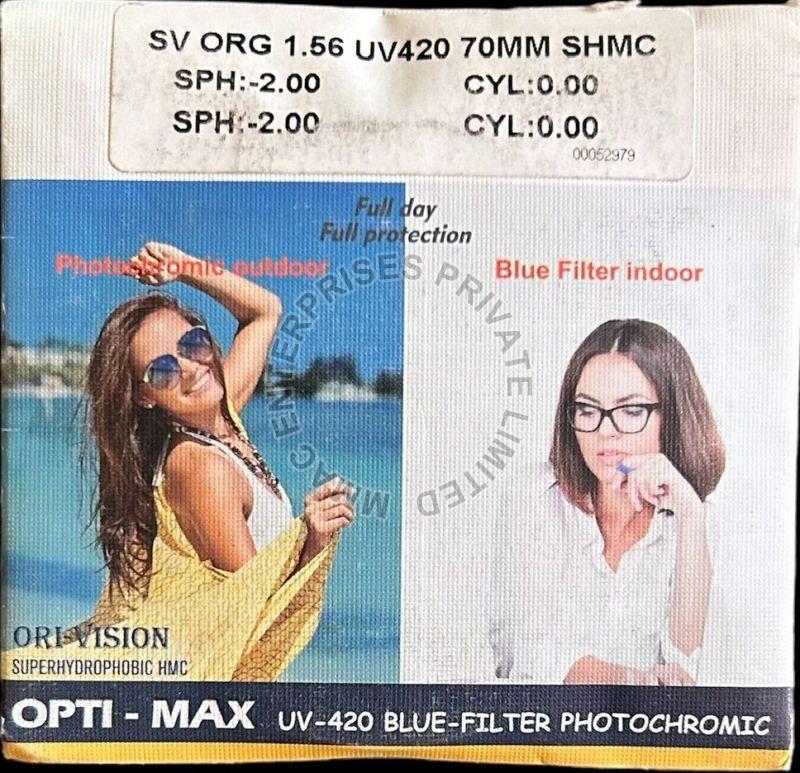 Photochromic Blue Block Green Coating Lens