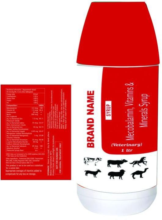 Cyanocobalmin ,Multivitamin & Multimineral Veterinary Syrup