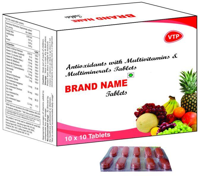 Antioxidant with Multivitamin and Multimineral Tablets