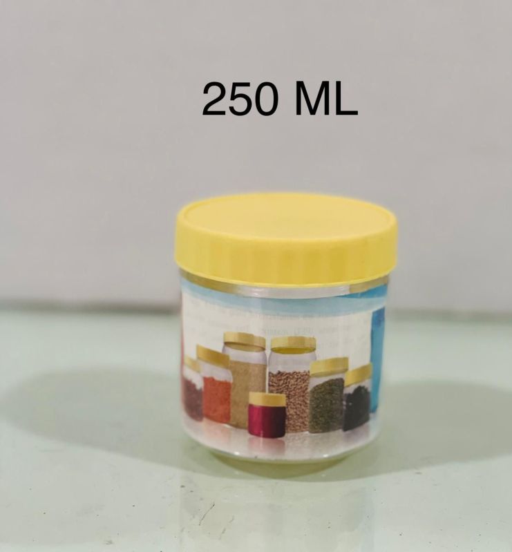 250ml Yellow Screw Cap PET Jar