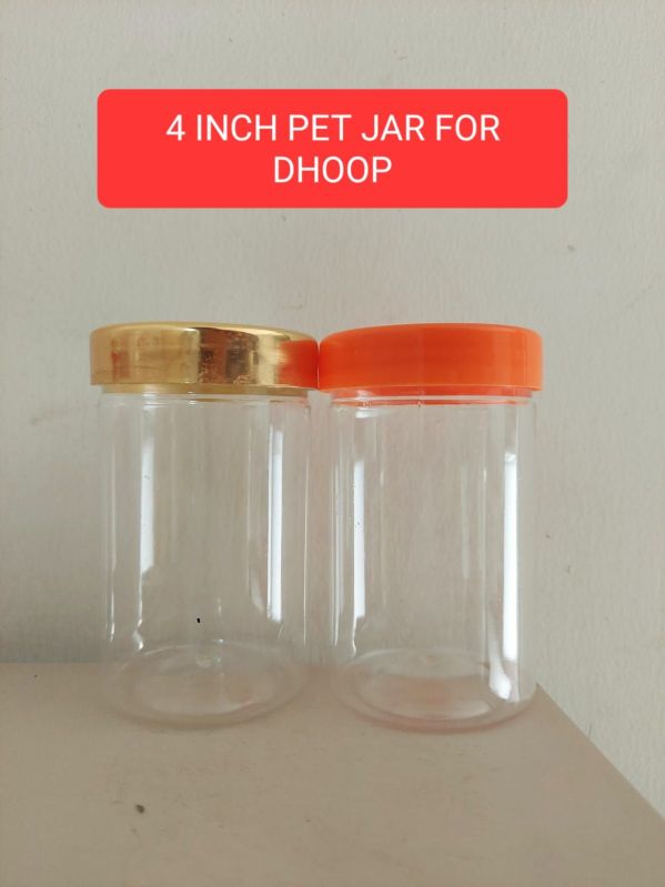 4 inch PET Dhoop Stick Jar