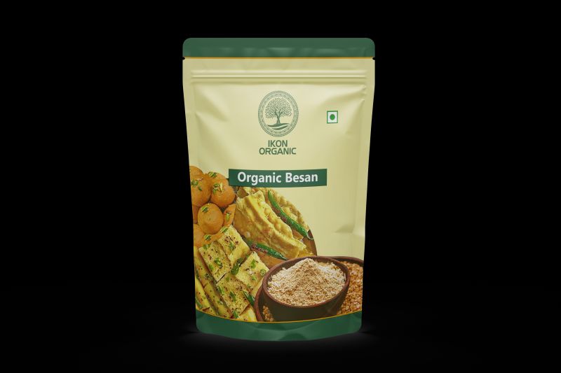 IKON Organic Besan |Gram Flour/Besan Pindi | 100% Organic | Chemical Free & Pesticides Free | Pure & Organic | Unadulterated