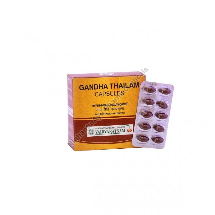Vaidyaratnam Gandha Thailam Soft Gel Capsules