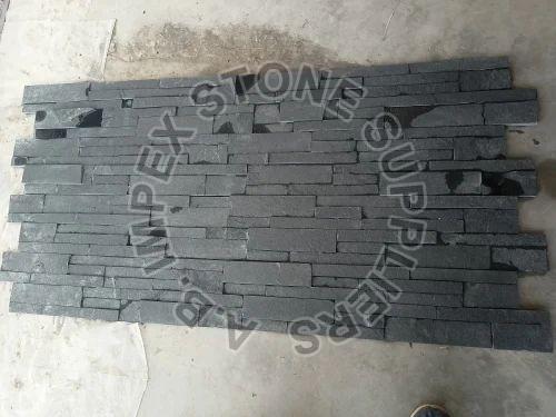 Black Kadappa Stone Wall Panel