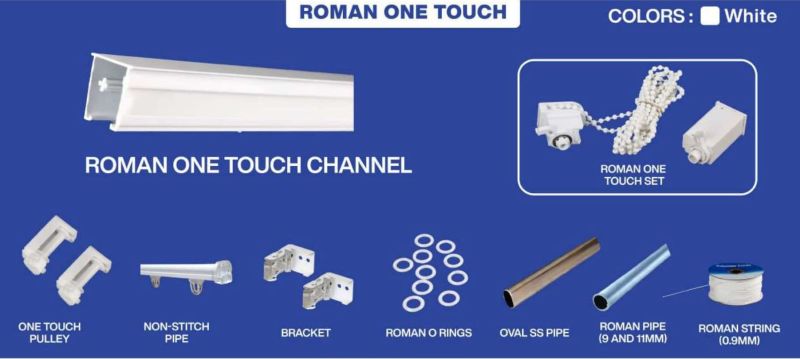 Roman One Touch Curtain Track System