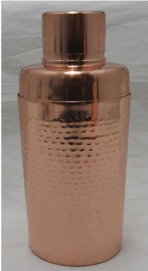 GE-12371 Stainless Steel Hammered Cocktail Shaker