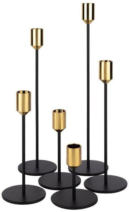Set of 6 Modern Brass Candle Stand
