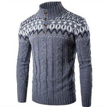 Mens High Neck Sweater