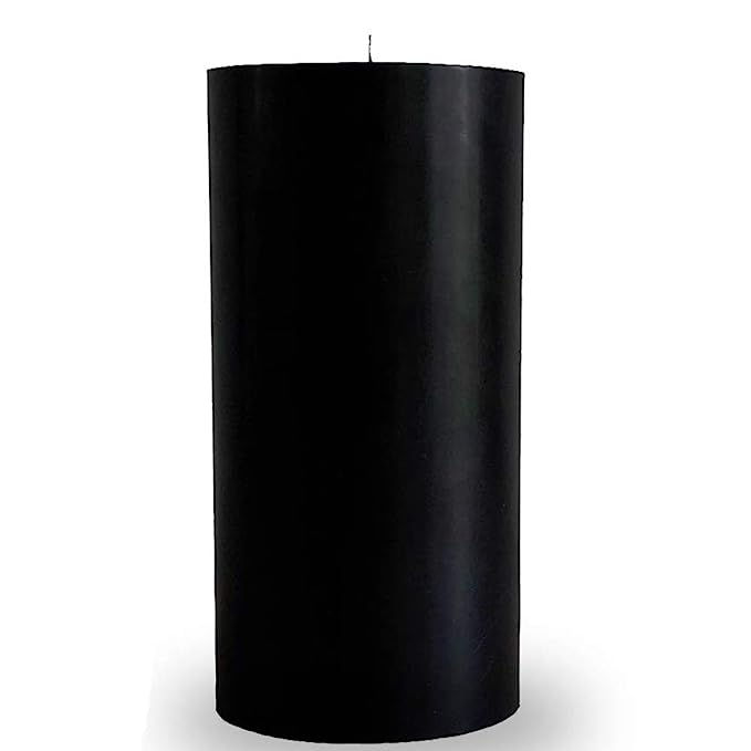 3x6 Black Pillar Candles