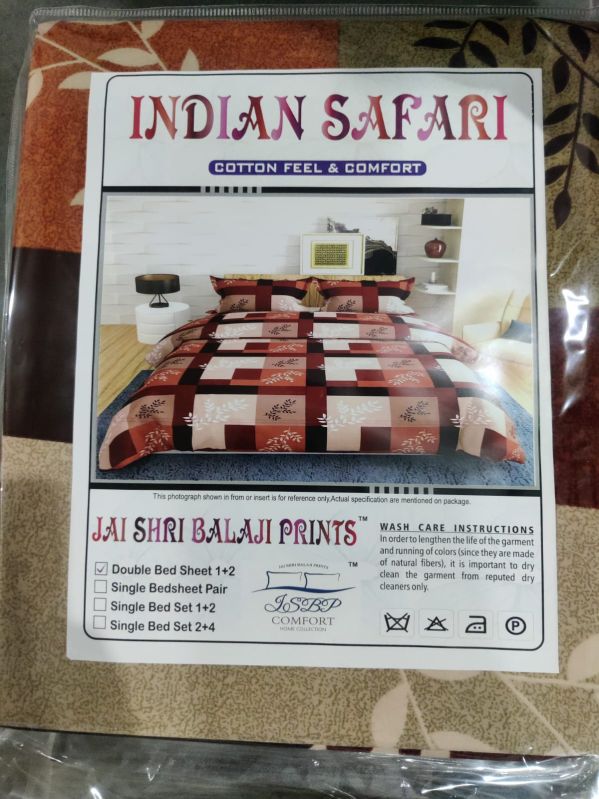 Indian Safari Double Bed Sheet Set