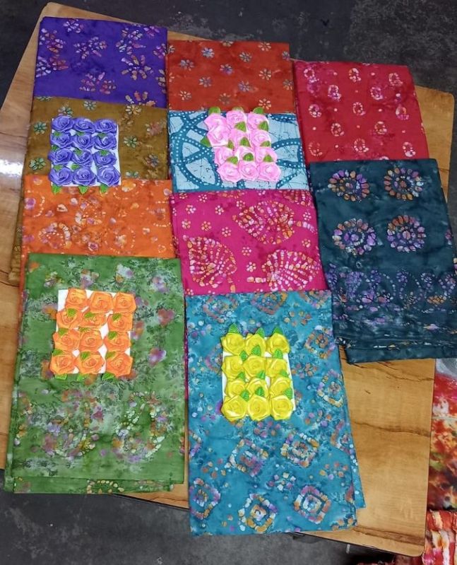 Wax Batik Printed Cotton Saree