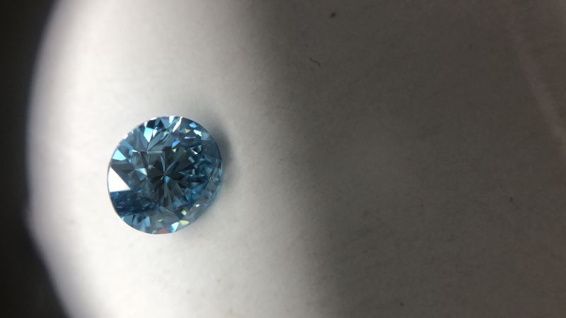 Blue Round Cvd Diamond