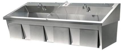 Double Station Scrub Sink with Digital Controller