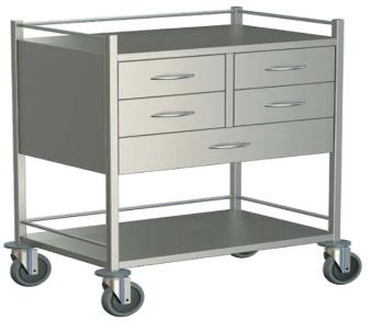 Instrument Trolley With 5 Drawer