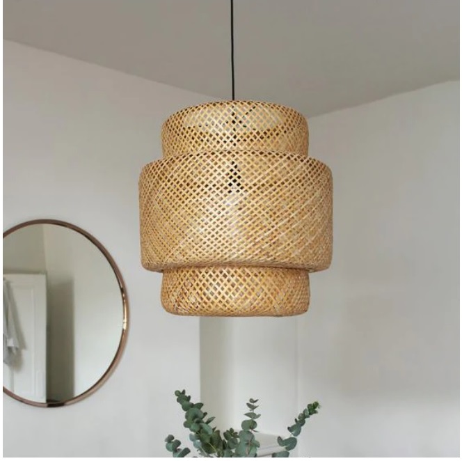 Natural Bamboo Pendant Light