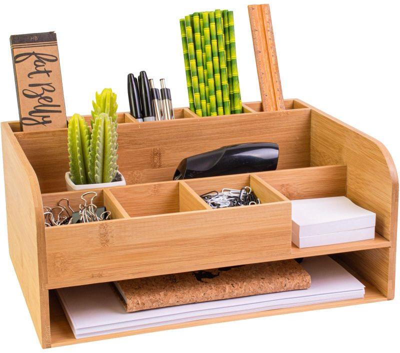 Wooden Office Table Organizer
