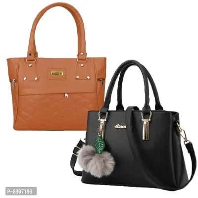 Mammon Women's PU Leather Handbag Combo (Set of 3) - DigiPro Marketers