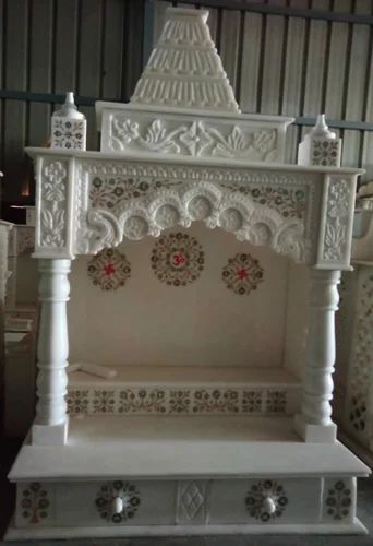 3 Feet White Marble Temple