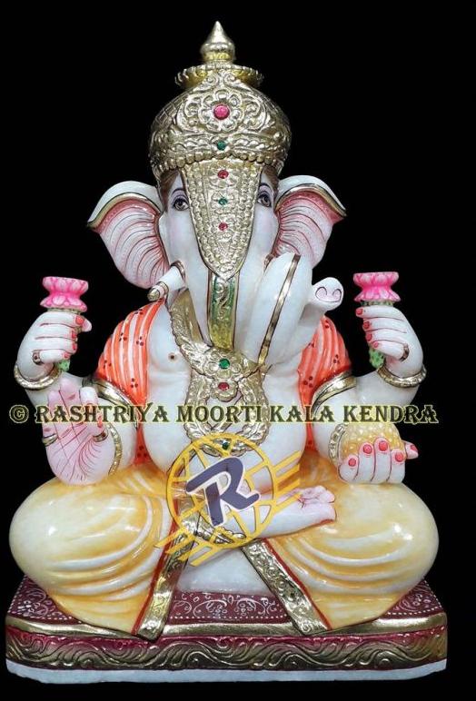 Marble Dagdusheth Ganesh Statue