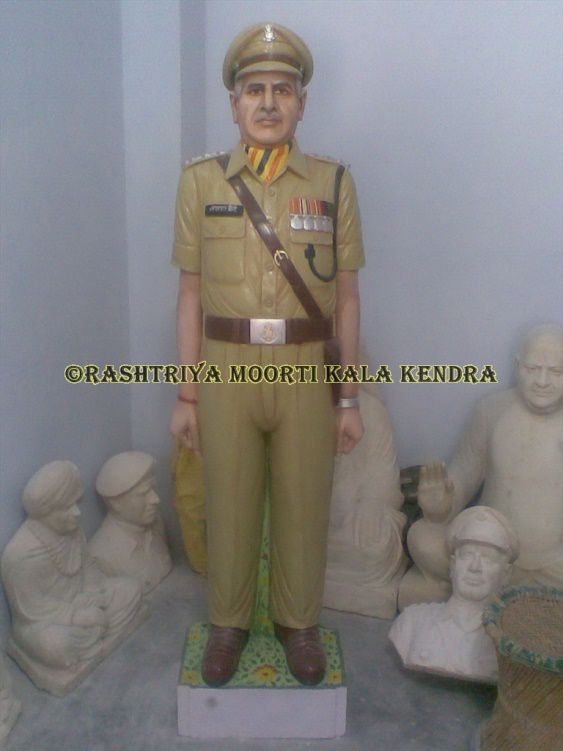 Marble Policeman Statue