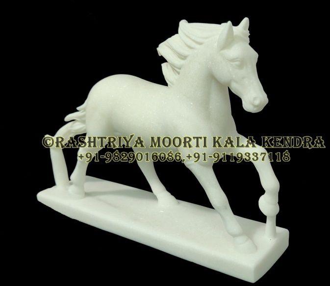 Marble Running Horse Statue