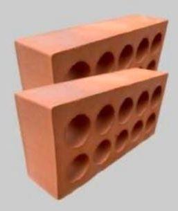 10 Holes Clay Perforated Bricks