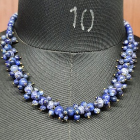 Lapis lazuli stone Beads semi precious stone jewelry Necklace