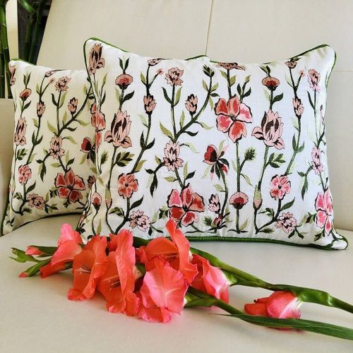 Embroidered Pillow Covers