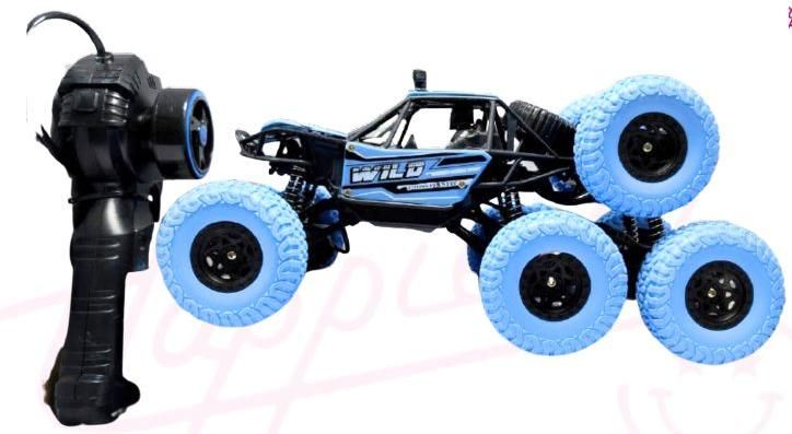 Black Plastic 8 Wheel Rock Crawler Remote Control Car