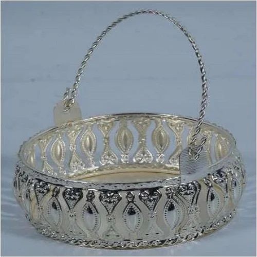 Mini Silver Decorative Gifting Basket