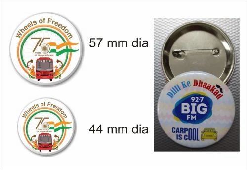 Plastic Pin Badge
