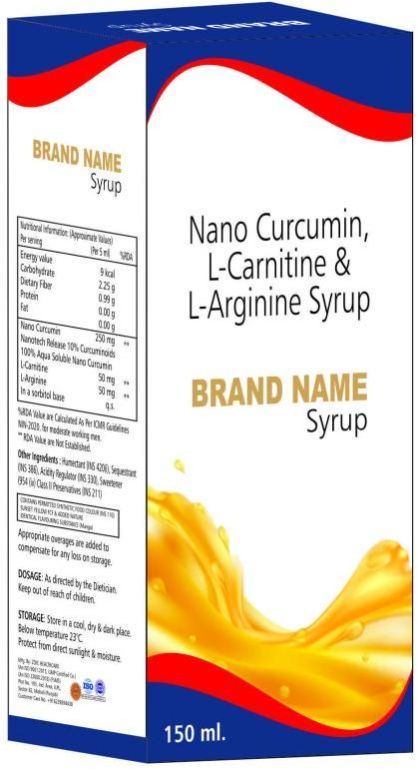 Nano Curcumin, L-Carnitine & L-Arginine Syrup