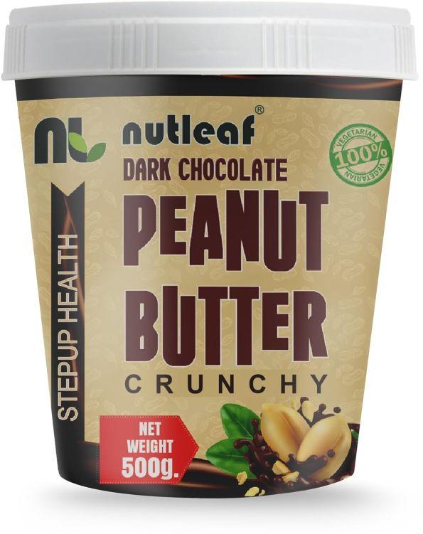 500gm Nutleaf Dark Chocolate Crunchy Peanut Butter