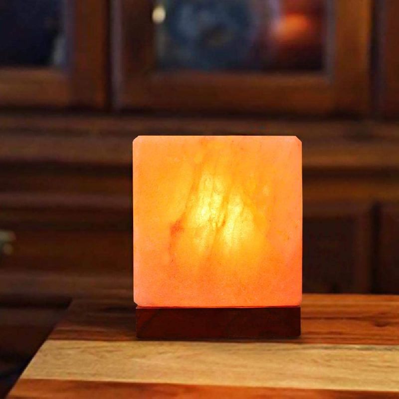 Himalayan Salt Cube Lamp