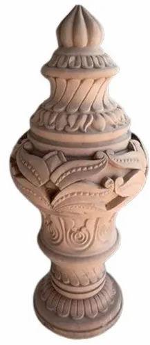 Carved Stone Lamp