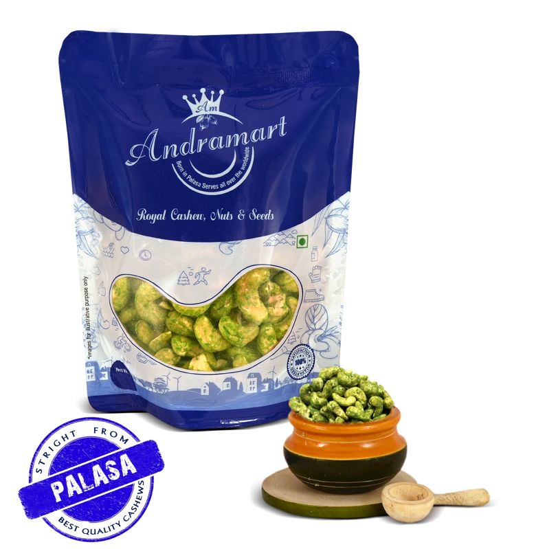 AndraMart Premium Green Chilli Cashew Nuts 100 Gm