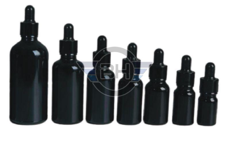 Black Glass Dropper Bottle