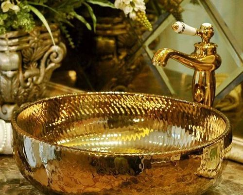 Antique Brass Wash Basin