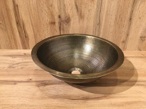 Matt Finish Brass Wash Basin