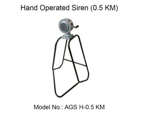 0.5 KM Hand Operated Siren