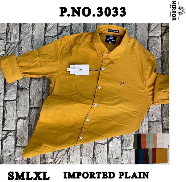 Mens Imported Plain Shirt