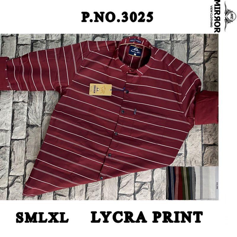 Mens Lycra Print Shirt