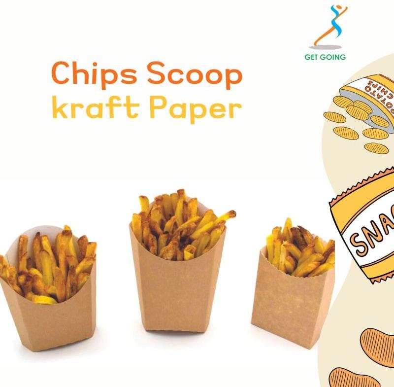 Kraft Paper Chip Scoop Cup