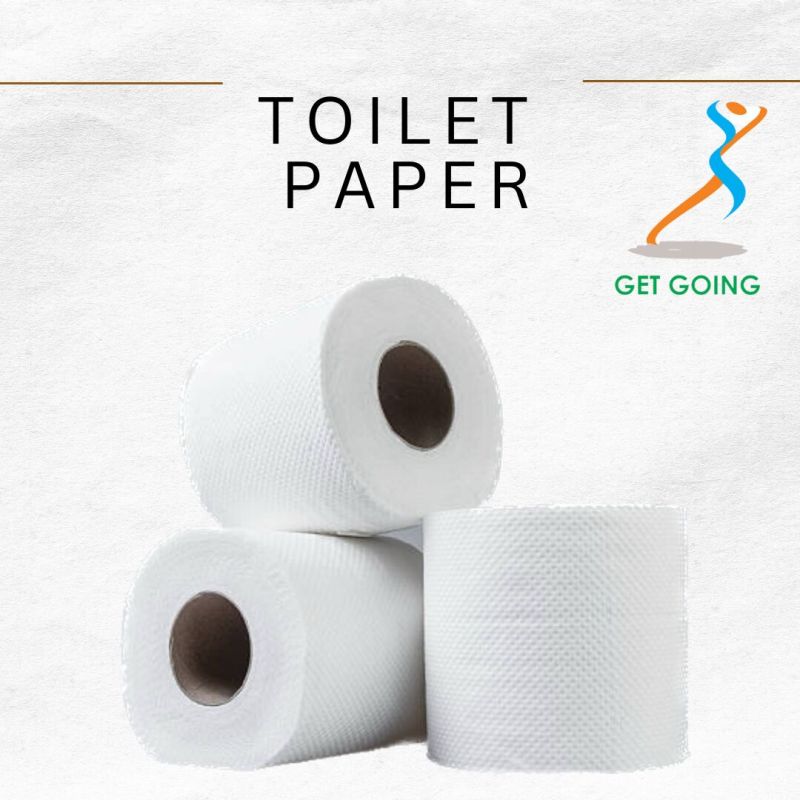 White Toilet Paper Roll