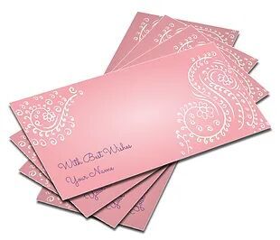 Customized Pearl Finish Shagun Envelopes