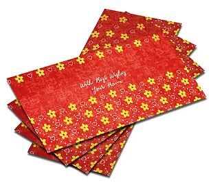 Customized Water Colour Effect Shagun Envelopes