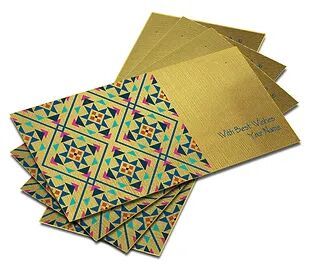 Shagun Envelope on Gold Textured paper(Pack of 10) SEGOLD 009