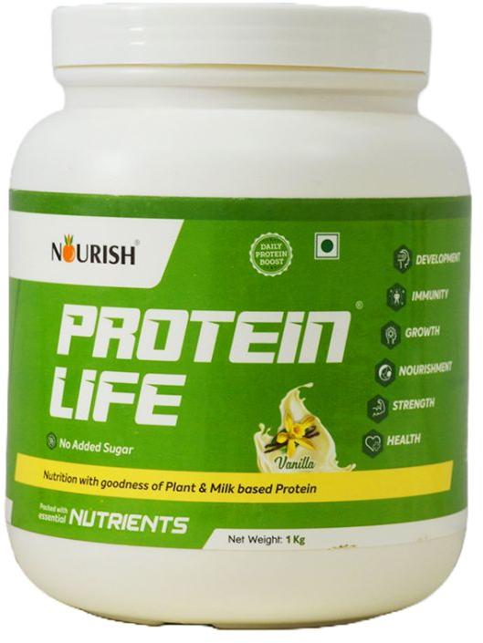 Nourish Vanilla Protein Life Powder