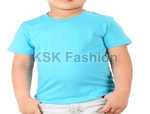 Kids Cotton Lycra Round Neck T Shirt